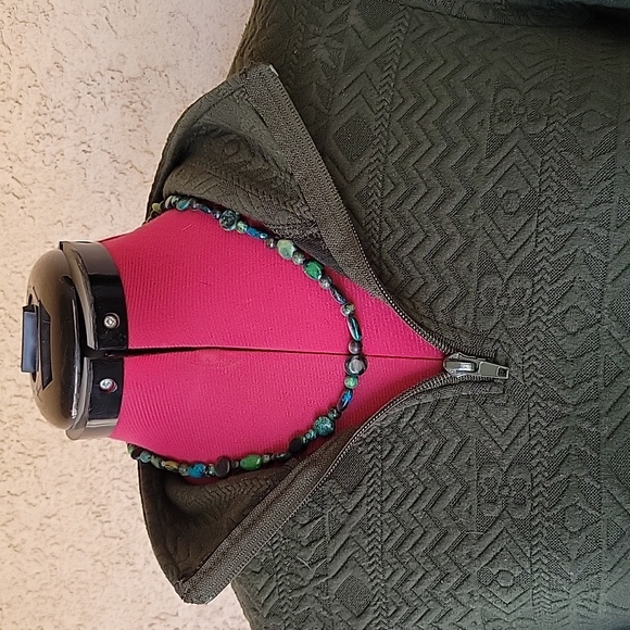 The Pulse Boutique Forest Green Quarter Zip Pullover - Picture 2 of 7